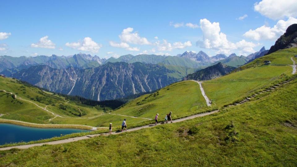 Panoramablick Ferienwohnungen Fischen im Allgaeu Exterior foto