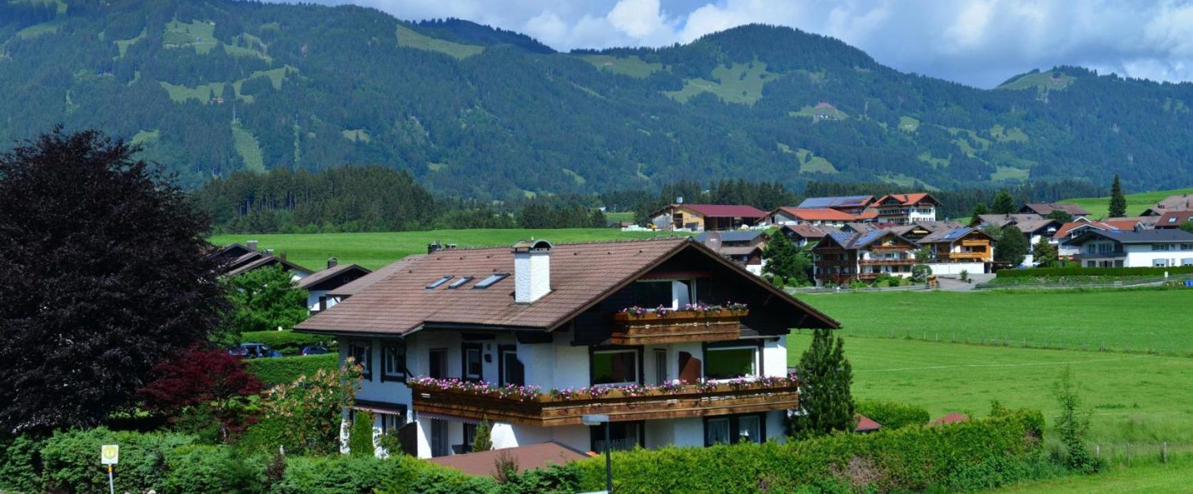 Panoramablick Ferienwohnungen Fischen im Allgaeu Exterior foto