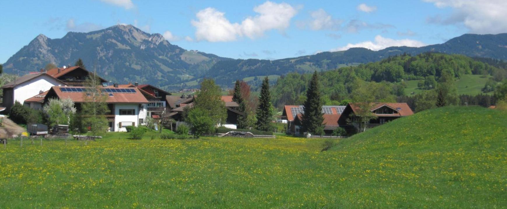 Panoramablick Ferienwohnungen Fischen im Allgaeu Exterior foto